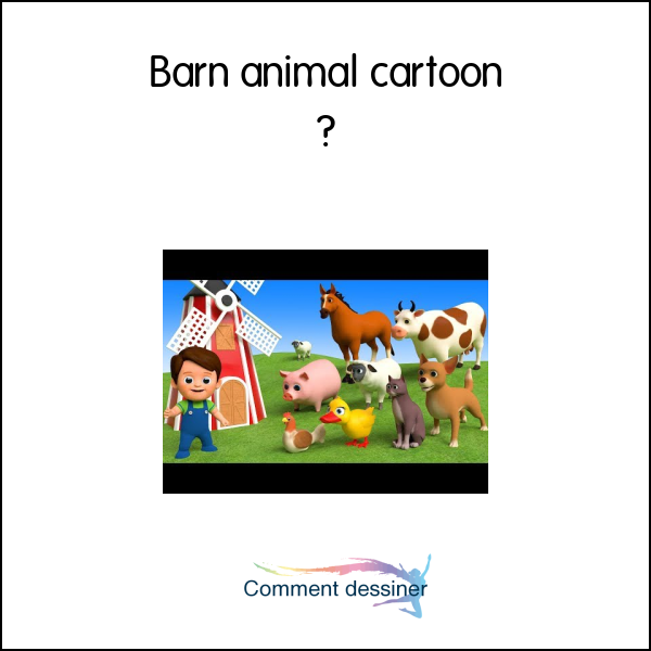 Barn animal cartoon